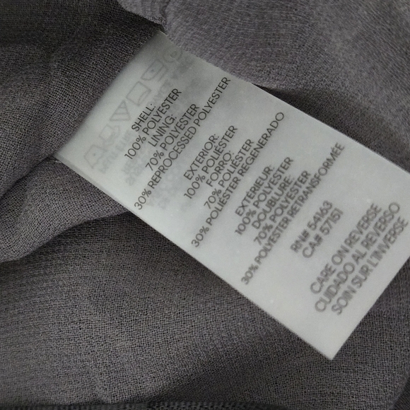 Calvin Klein Large Womens Gray Floral Ruffle Blouse - Picture 10 of 11